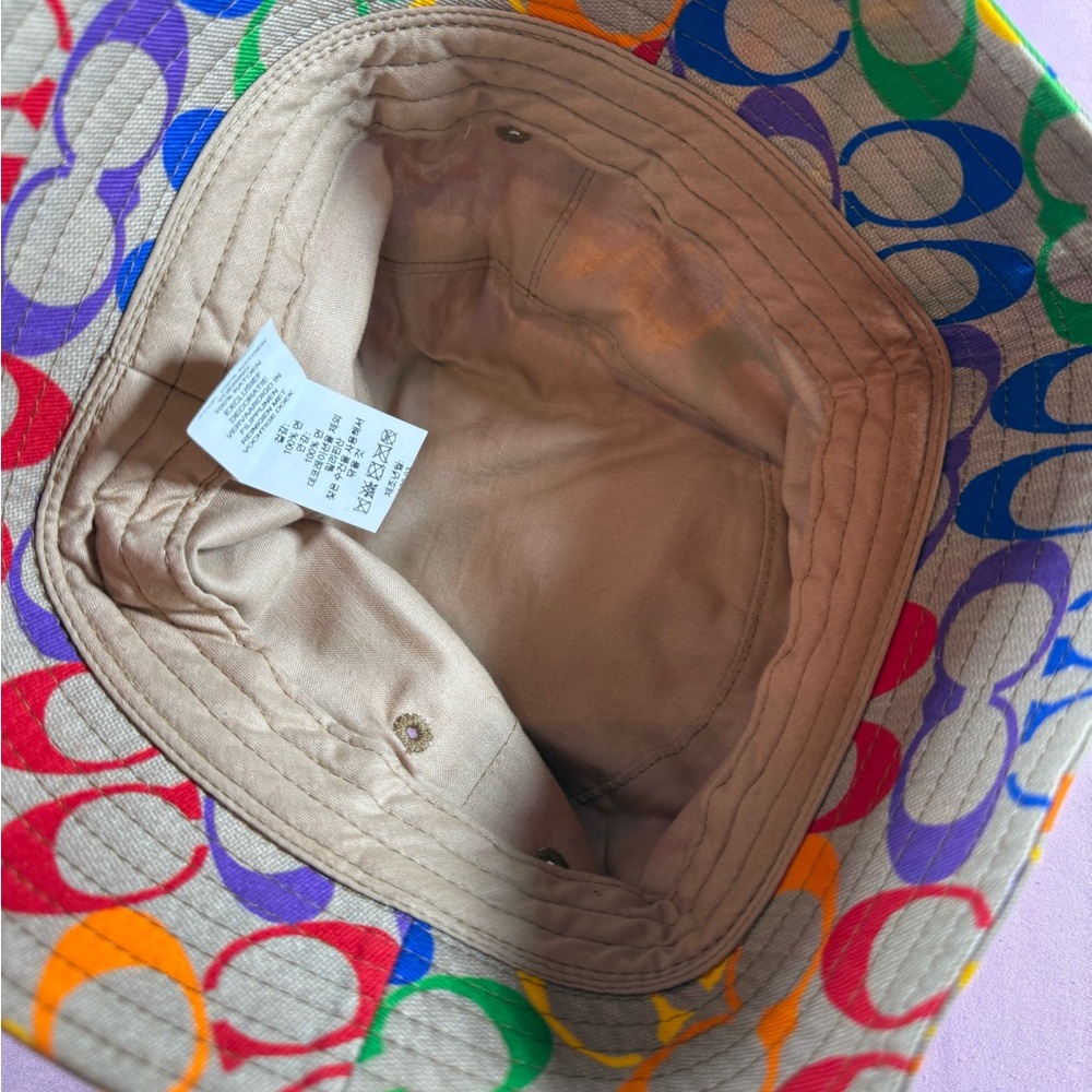 Coach Multicolor Patterned Bucket Hat - Picture 3 of 4